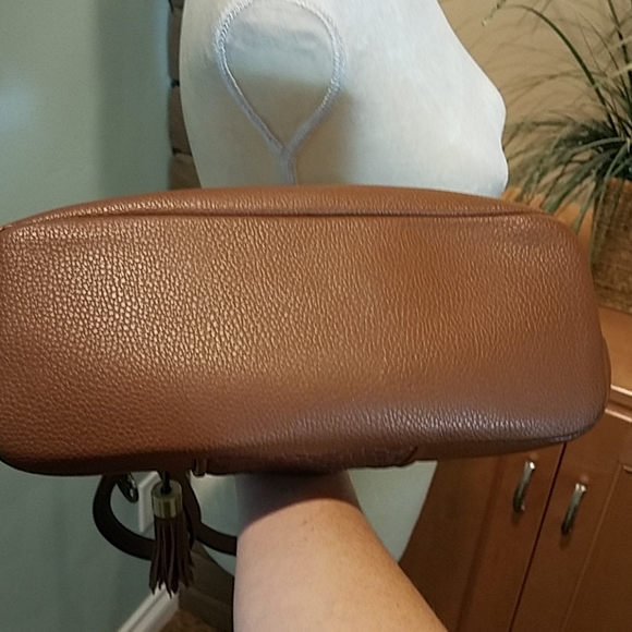 *Giani Bernini Brown Leather Shoulder Bag - Picture 3 of 8